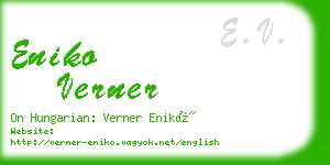 eniko verner business card